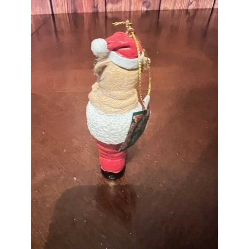 Pug Dog In Santa Boot Christmas Ornament 4